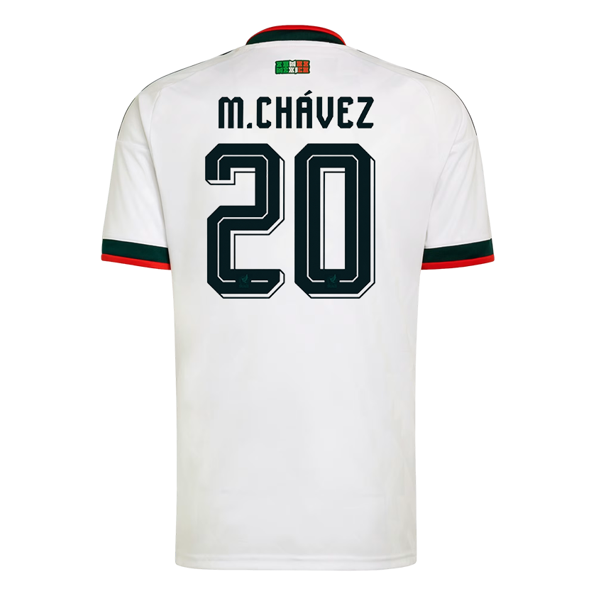 Mateo Chávez Mexico National Team 2026 Away On-Field Jersey - White