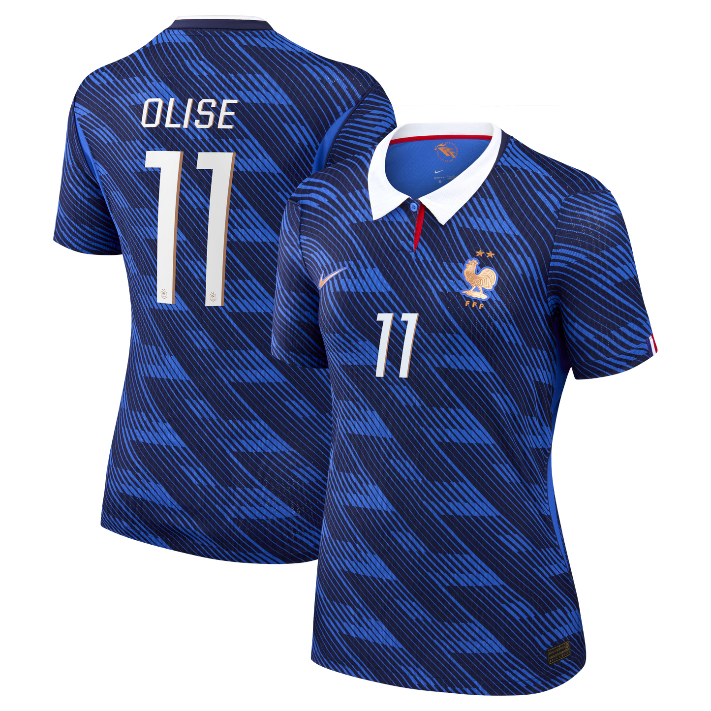 Michael Olise France National Team Women's 2026 Home Match Jersey - Blue
