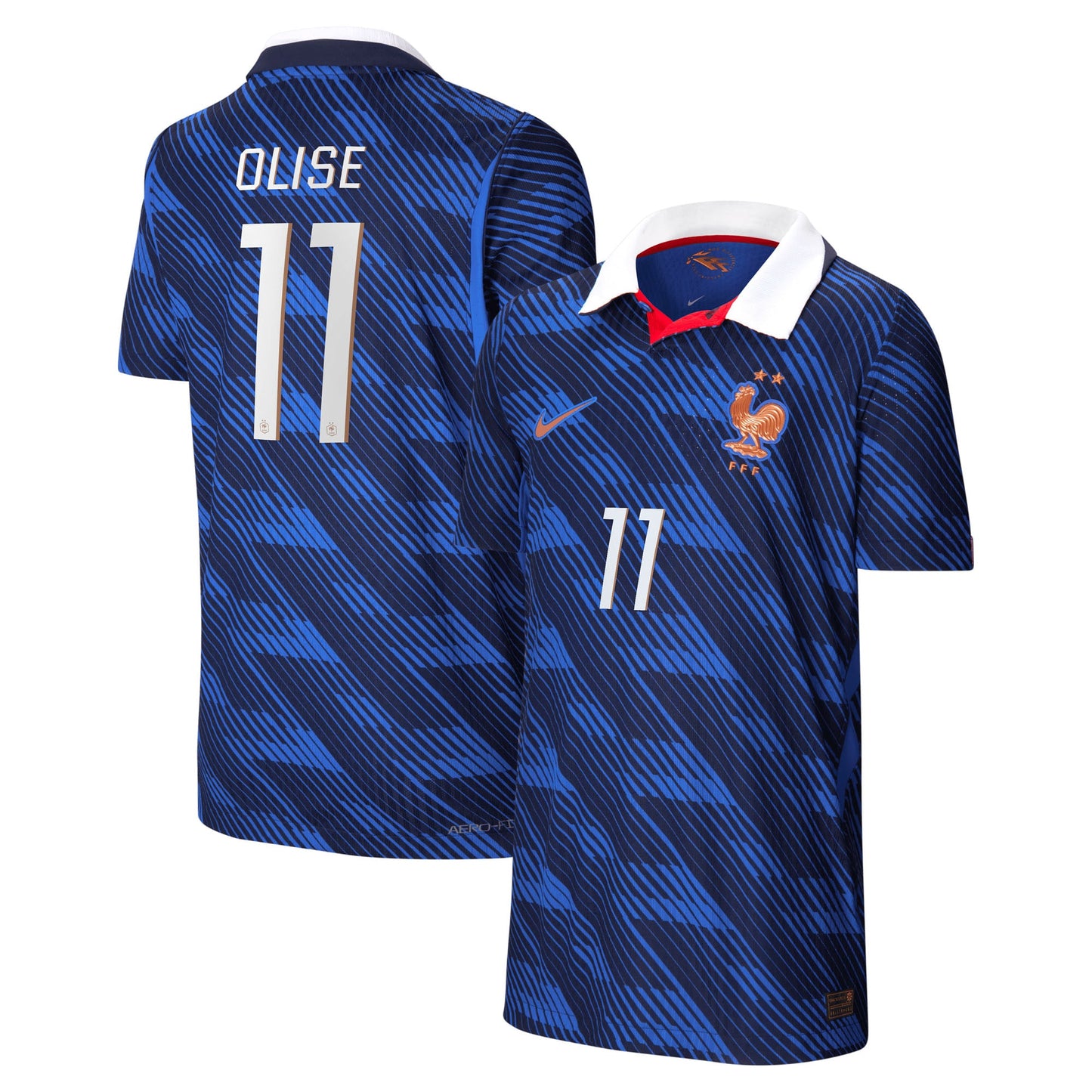 Michael Olise France National Team Youth 2026 Home Match Jersey - Blue