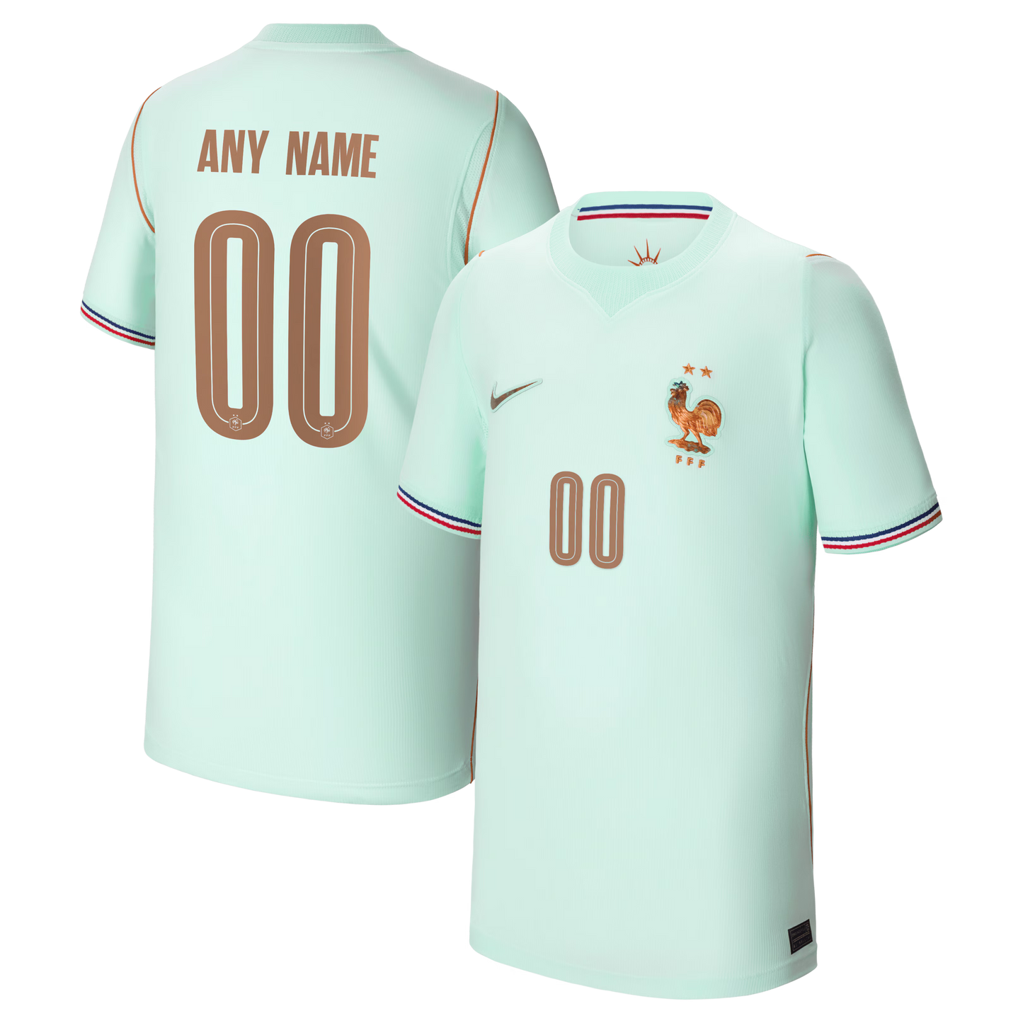 France National Team Youth 2026 Away Stadium Replica Custom Jersey - Green