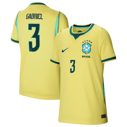 Gabriel Magalhães Brazil National Team Youth 2026 Home Stadium Replica Jersey - Yellow