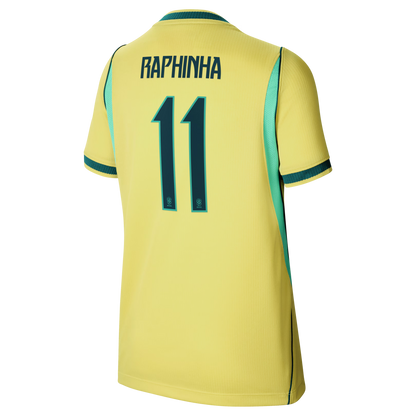 Raphinha Brazil National Team Youth 2026 Home Stadium Replica Jersey - Yellow