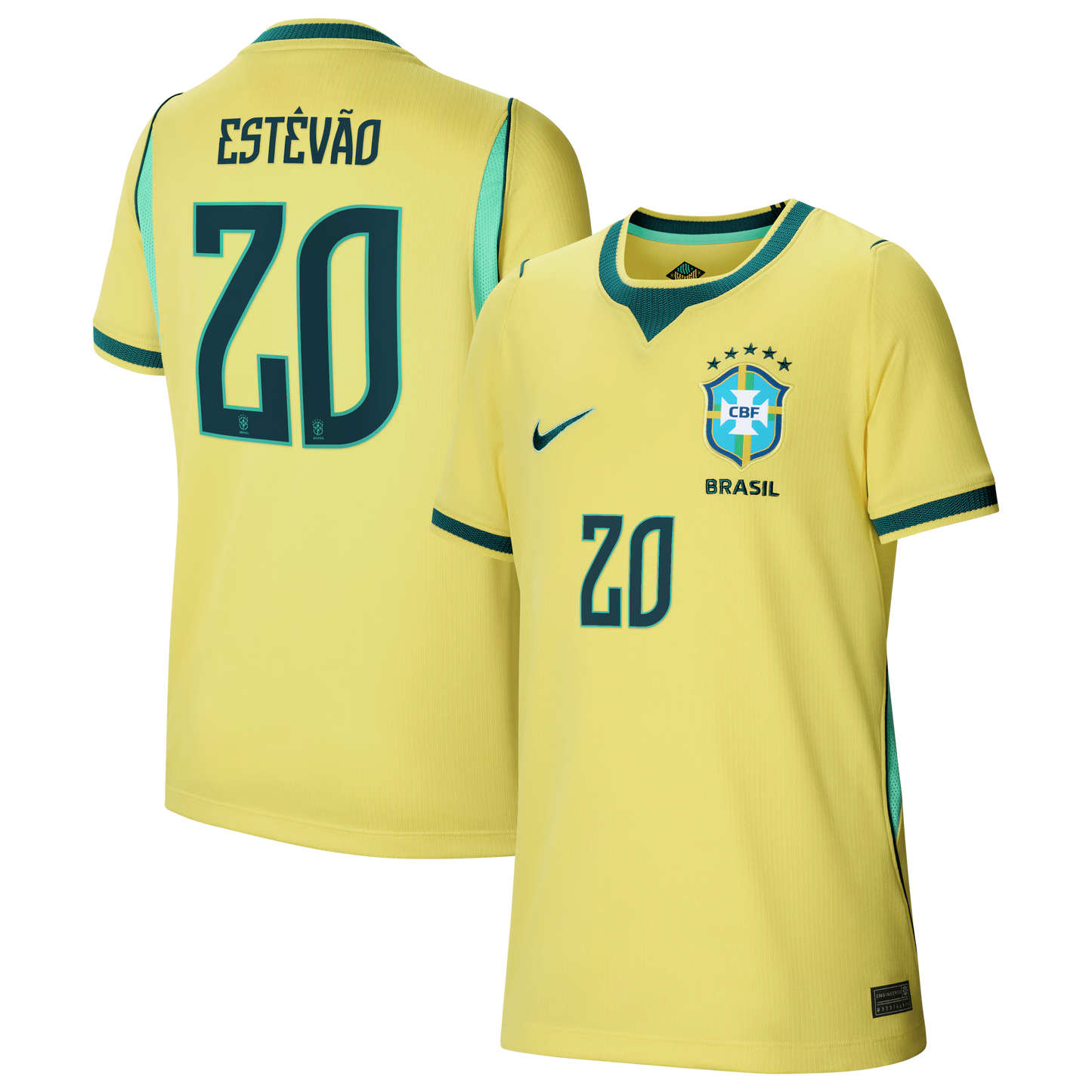 Willian Brazil National Team Youth 2026 Home Stadium Replica Jersey - Yellow