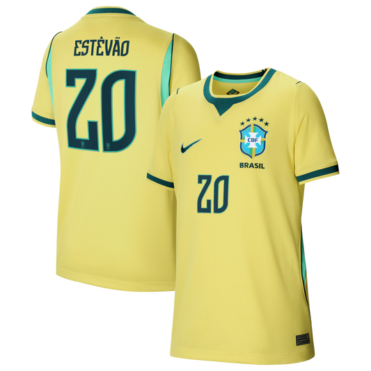 Willian Brazil National Team Youth 2026 Home Stadium Replica Jersey - Yellow