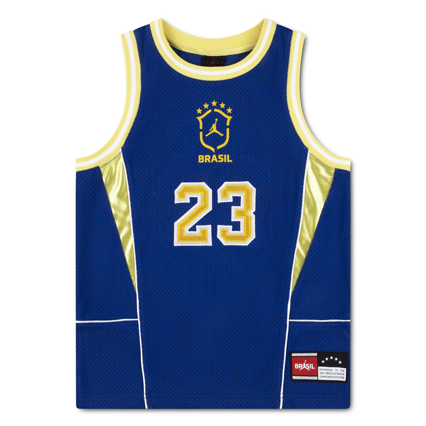 Brazil National Team Youth Mesh Basketball Fashion Jersey - Royal