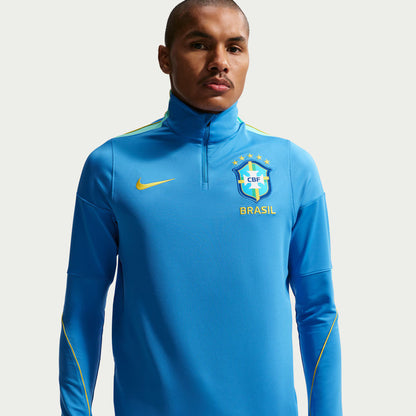 Brazil National Team 2026 Strike Dri-FIT Quarter-Zip Drill Top - Blue