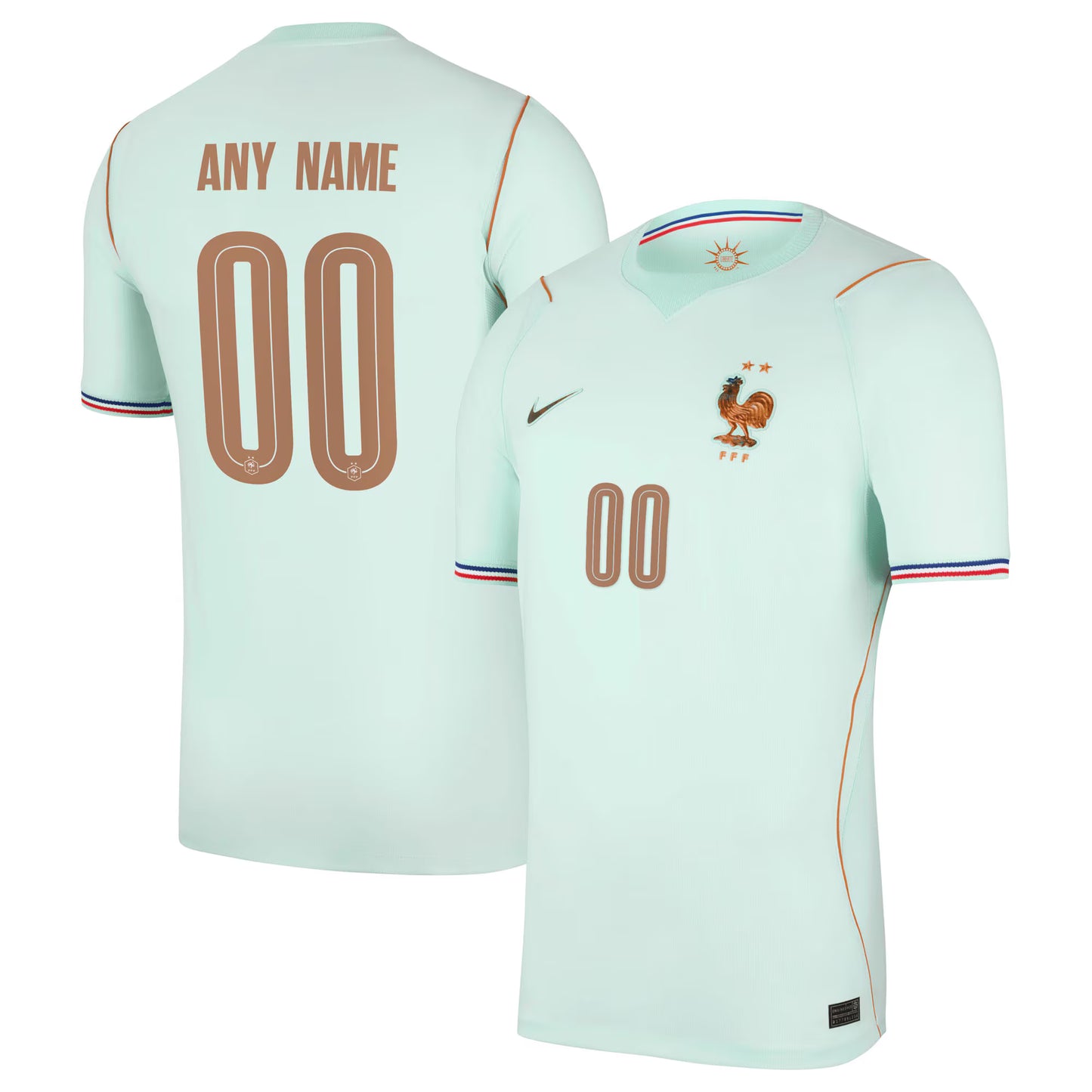 France National Team 2026 Away Stadium Replica Custom Jersey - Green