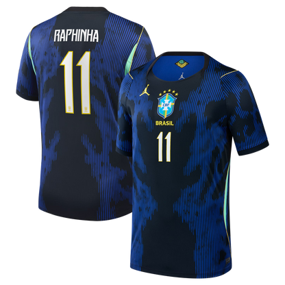 Raphinha Brazil National Team Youth 2026 Away Stadium Replica Jersey - Blue
