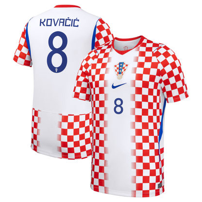 Mateo Kovačić Croatia National Team 2026 Home Stadium Replica Jersey - White