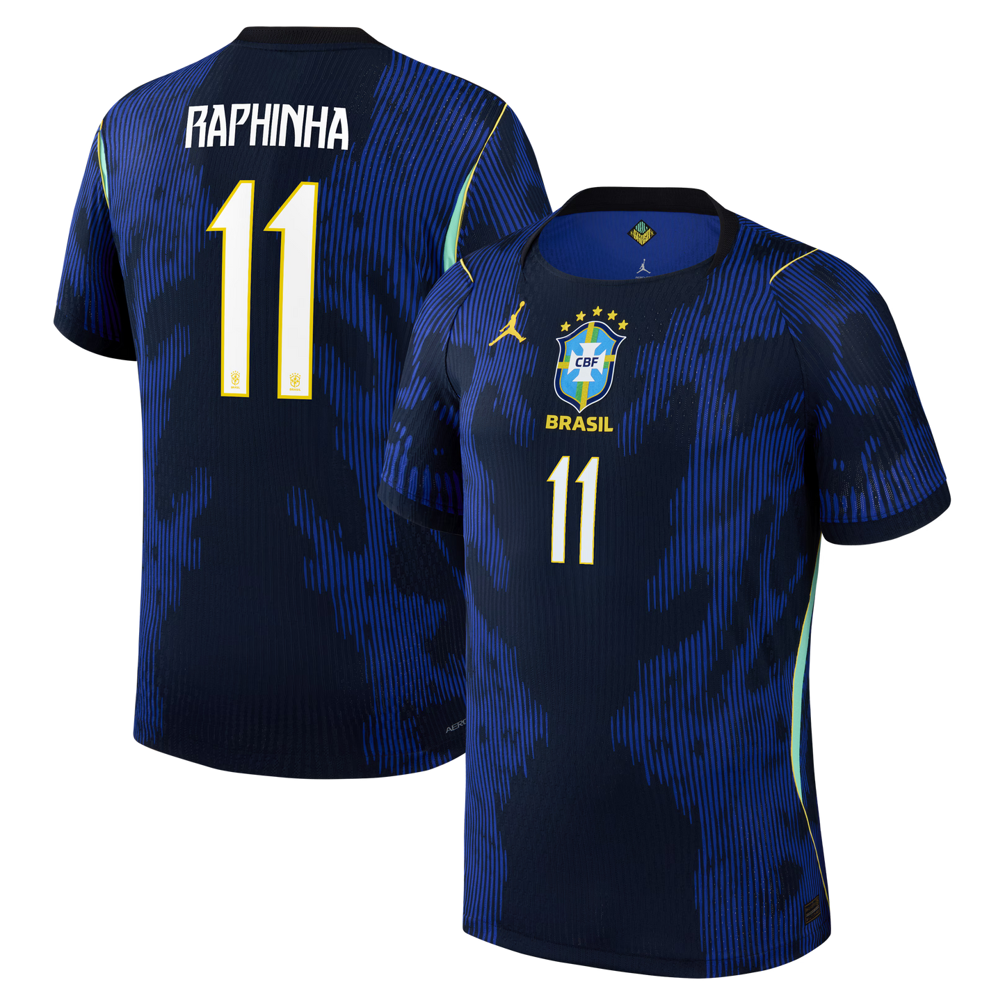 Raphinha Brazil National Team 2026 Away Match Jersey - Blue