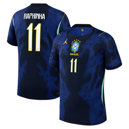 Raphinha Brazil National Team 2026 Away Match Jersey - Blue