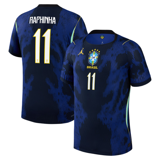 Raphinha Brazil National Team 2026 Away Match Jersey - Blue