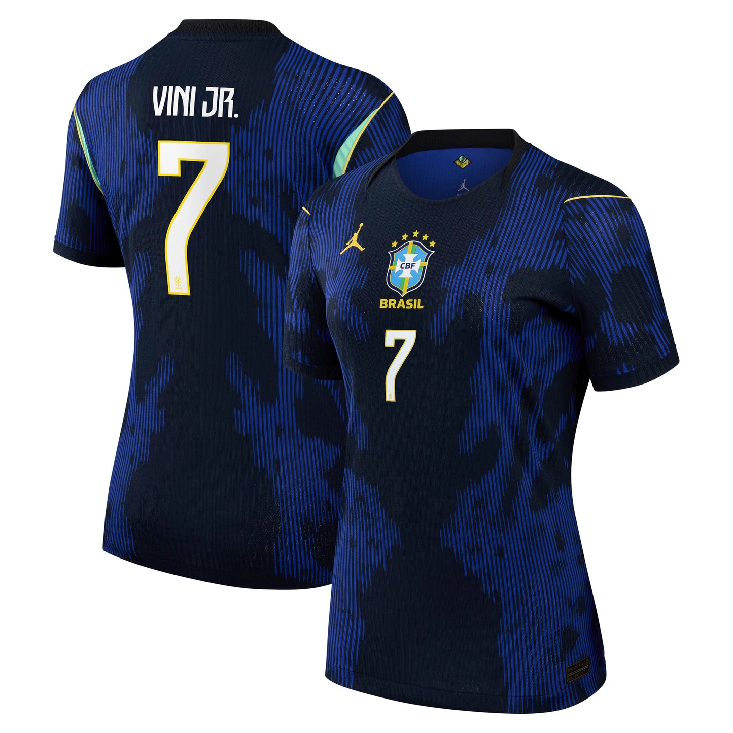 Vinicius Junior Brazil National Team Women's 2026 Away Match Jersey - Blue