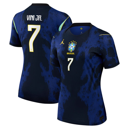 Vinicius Junior Brazil National Team Women's 2026 Away Match Jersey - Blue