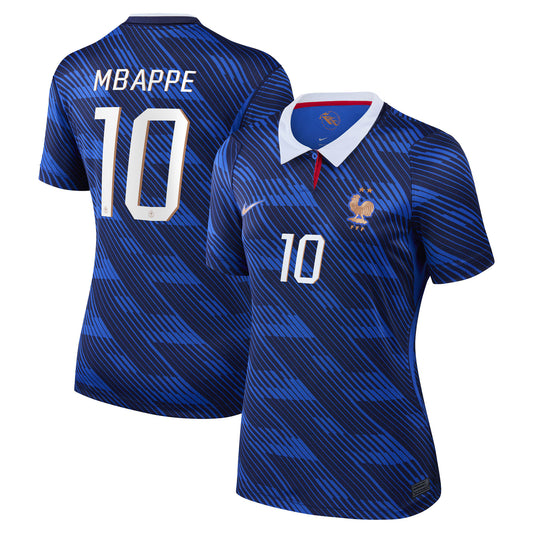 Kylian Mbappé France National Team Women's 2026 Home Stadium Replica Jersey - Blue