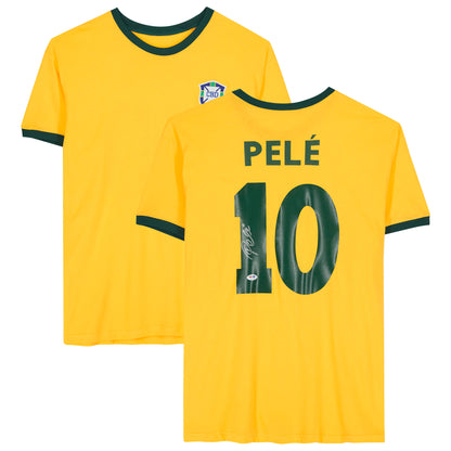 Pele Brazil National Team Fanatics Authentic Autographed Yellow Jersey