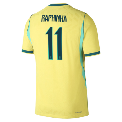 Raphinha Brazil National Team 2026 Home Match Jersey - Yellow