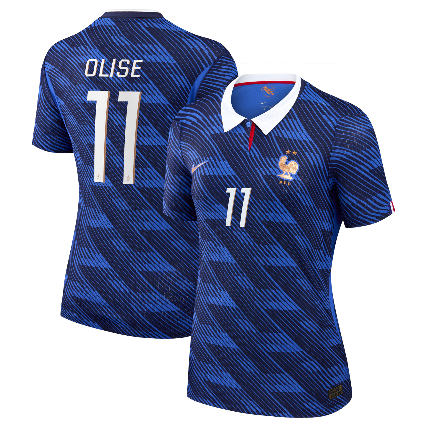 Michael Olise France National Team Women's 2026 Home Match Jersey - Blue