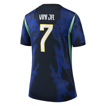 Vinicius Junior Brazil National Team Women's 2026 Away Stadium Replica Jersey - Blue