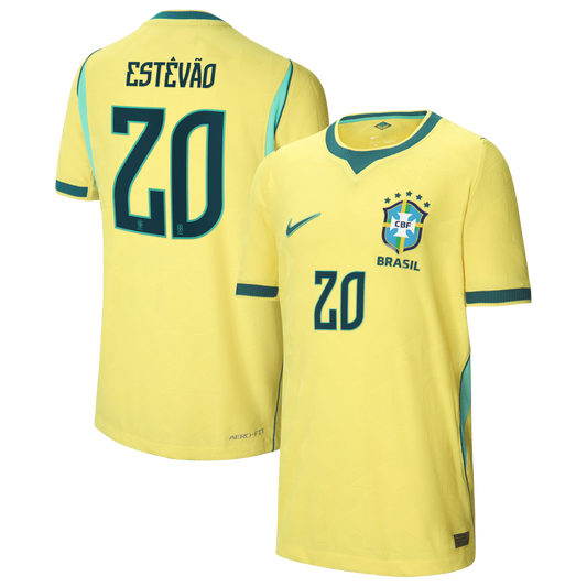 Willian Brazil National Team Youth 2026 Home Match Jersey - Yellow