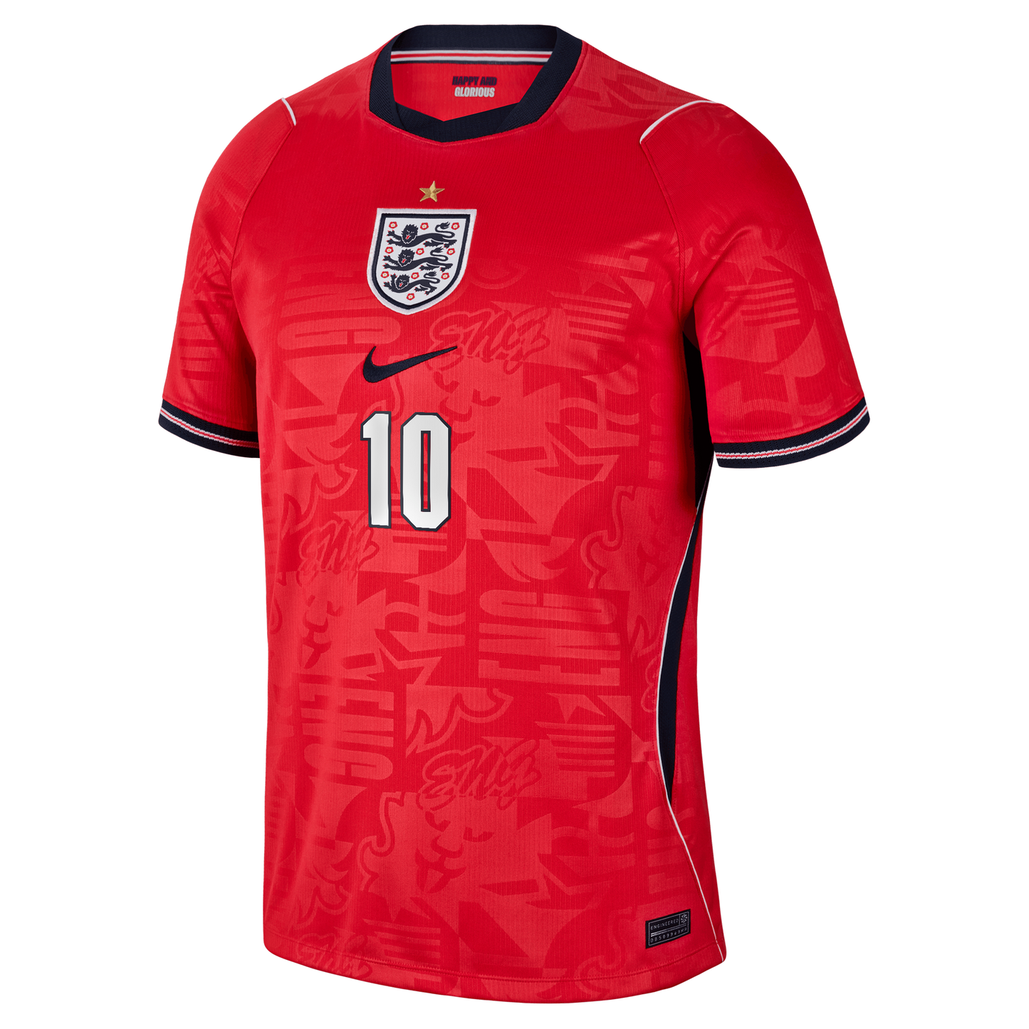 Jude Bellingham England National Team 2026 Away Stadium Replica Jersey - Red