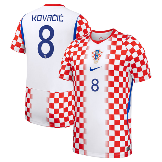 Mateo Kovačić Croatia National Team 2026 Home Stadium Replica Jersey - White