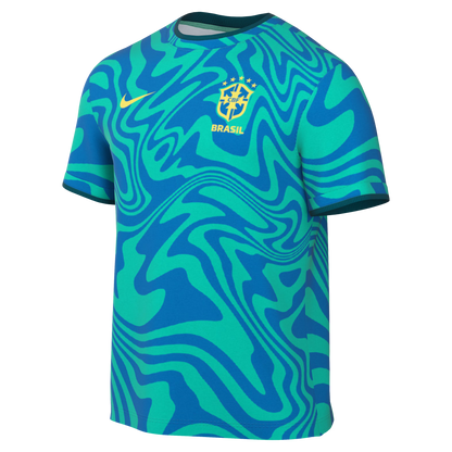 Brazil National Team 2026 Academy Pro Pre-Match Top - Green