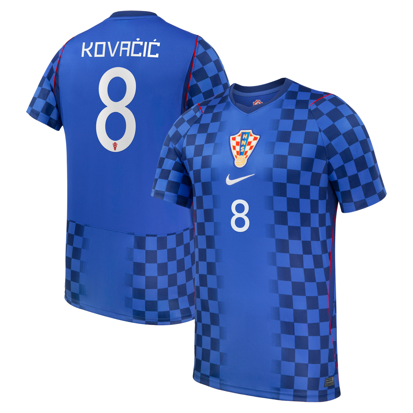 Mateo Kovačić Croatia National Team 2026 Away Stadium Replica Jersey - Navy
