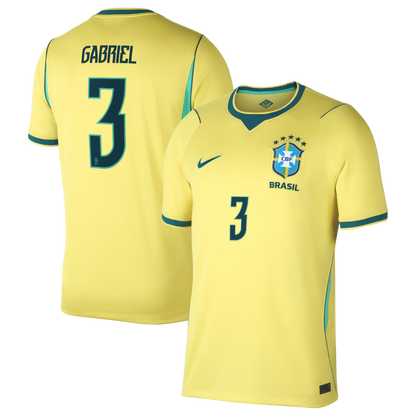 Gabriel Magalhães Brazil National Team 2026 Home Stadium Replica Jersey - Yellow
