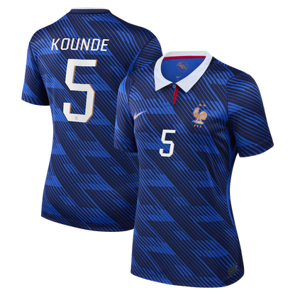 Jules Koundé France National Team Women's 2026 Home Stadium Replica Jersey - Blue