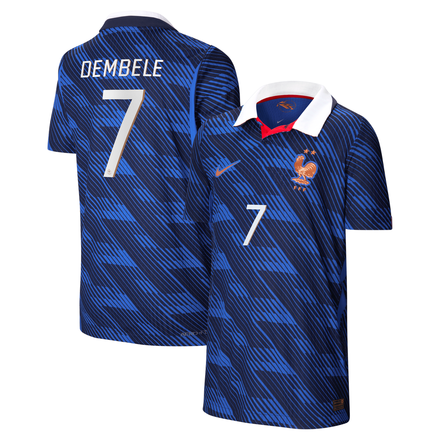 Ousmane Dembélé France National Team Youth 2026 Home Match Jersey - Blue