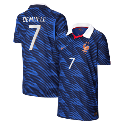 Ousmane Dembélé France National Team Youth 2026 Home Match Jersey - Blue