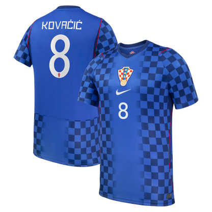 Mateo Kovačić Croatia National Team 2026 Away Stadium Replica Jersey - Navy
