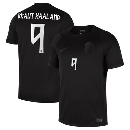 Erling Haaland Norway National Team 2026 Away Stadium Replica Jersey - Black