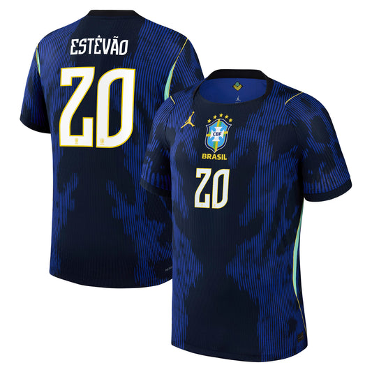 Estêvão Brazil National Team 2026 Away Match Jersey - Blue