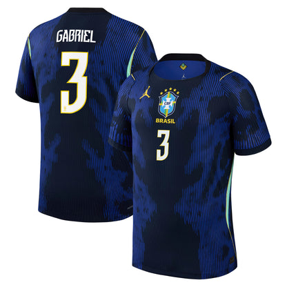 Gabriel Magalhães Brazil National Team 2026 Away Match Jersey - Blue