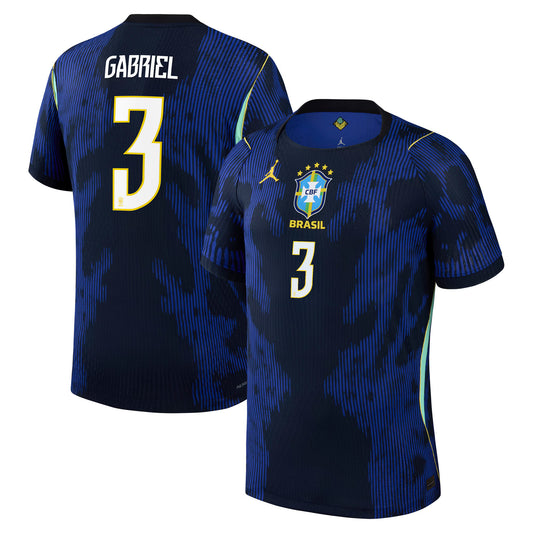 Gabriel Magalhães Brazil National Team 2026 Away Match Jersey - Blue