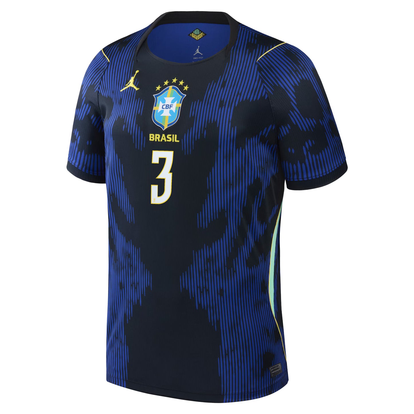 Gabriel Magalhães Brazil National Team 2026 Away Stadium Replica Jersey - Blue