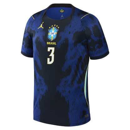 Gabriel Magalhães Brazil National Team 2026 Away Stadium Replica Jersey - Blue