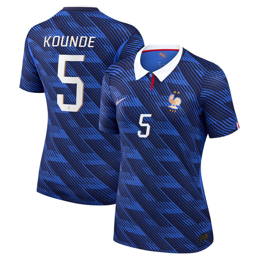 Jules Koundé France National Team Women's 2026 Home Match Jersey - Blue