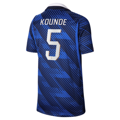 Jules Koundé France National Team Youth 2026 Home Stadium Replica Jersey - Blue