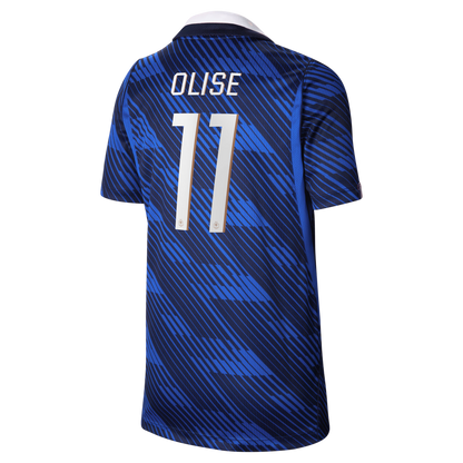 Michael Olise France National Team Youth 2026 Home Stadium Replica Jersey - Blue