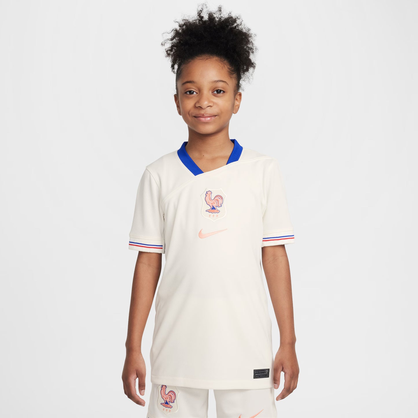 France Women's National Team Youth 2025/26 Away Replica Jersey - Cream
