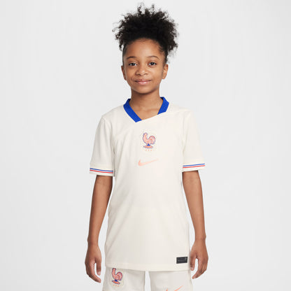 France Women's National Team Youth 2025/26 Away Replica Jersey - Cream