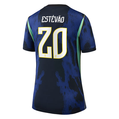 Estêvão Brazil National Team Women's 2026 Away Stadium Replica Jersey - Blue