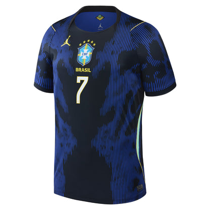 Vinicius Junior Brazil National Team 2026 Away Stadium Replica Jersey - Blue