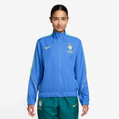 Brazil National Team Women's Strike 2026 Strike Dri-FIT Tracksuit - Blue/Green