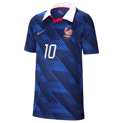 Kylian Mbappé France National Team Youth 2026 Home Stadium Replica Jersey - Blue
