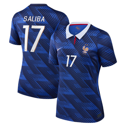 William Saliba France National Team Women's 2026 Home Stadium Replica Jersey - Blue