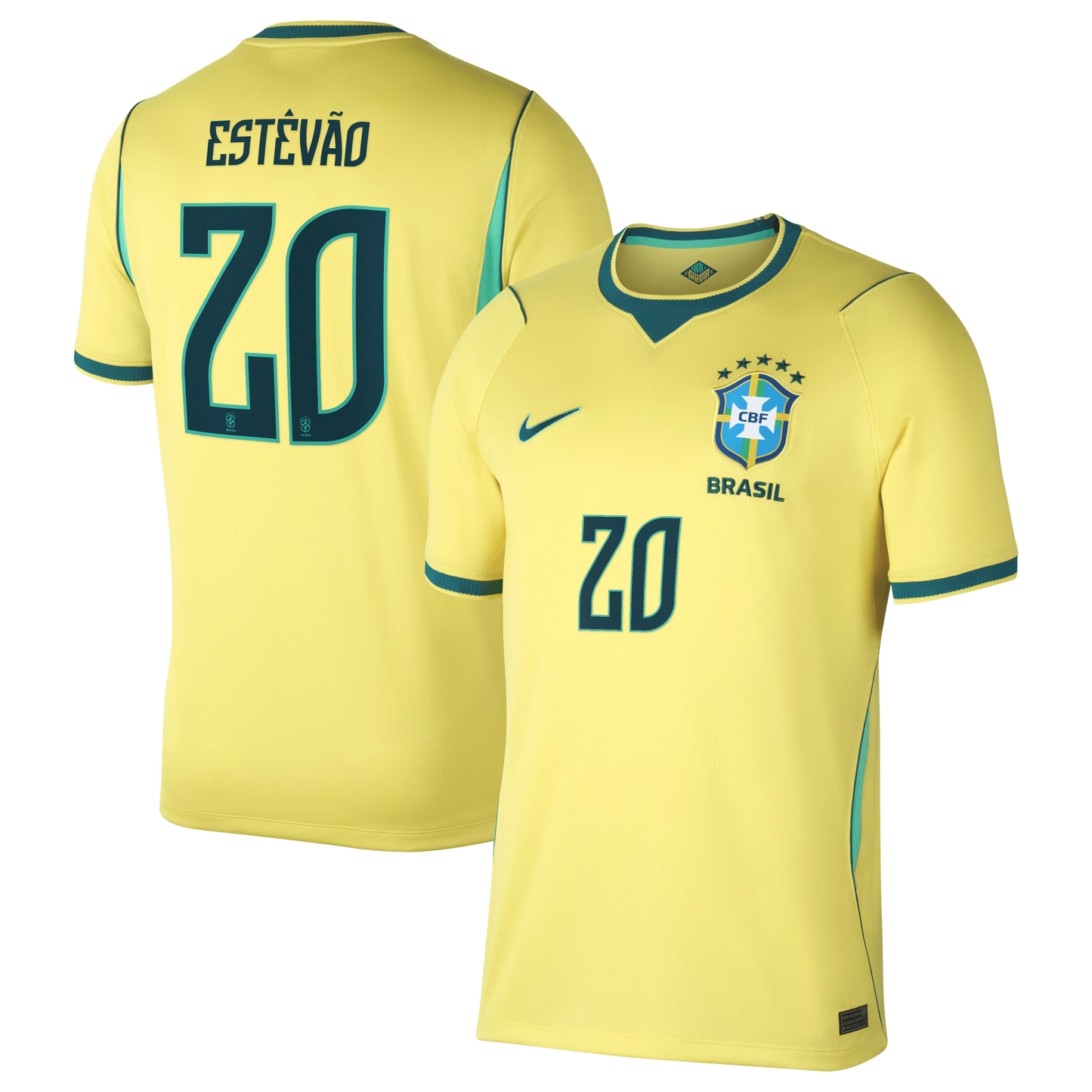 Willian Brazil National Team 2026 Home Stadium Replica Jersey - Yellow